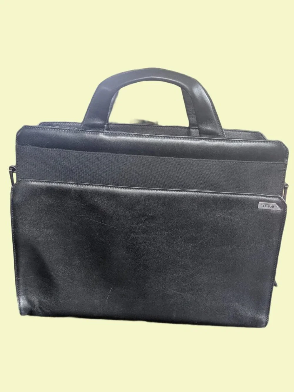 Tumi Leather & Nylon - Vintage Laptop Briefcase - Fits 10